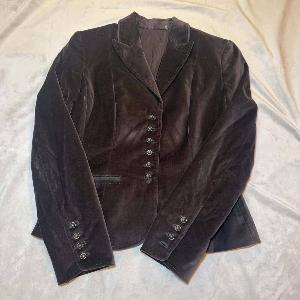 100% Cotton Velvet Blazer Size 8